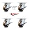 Service Caster 4 Inch High Temp Phenolic Caster Set with Roller Bearing and Brakes/Swivel Locks SCC-35S420-PHRHT-SLB-BSL-4 - alternate 3